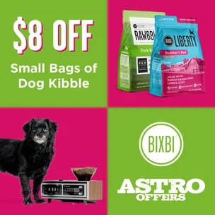 BIXBI | $8.00 OFF S…