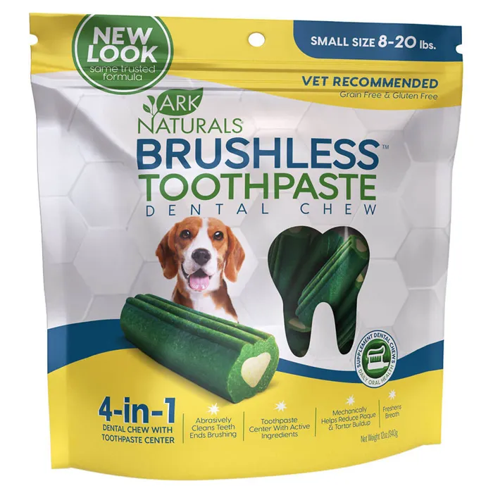 Brushless Toothpaste Small Dog Treats 12-oz