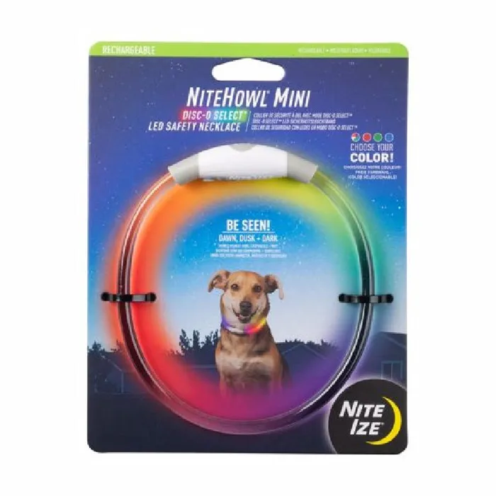 Mini Rechargable Nitehowl Led Safety Necklace - Disco Select