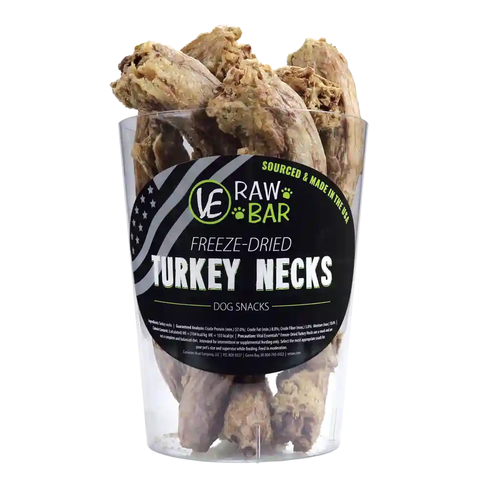 Ve Raw Bar Freeze-dried Trky Necks Snacks 12-ct