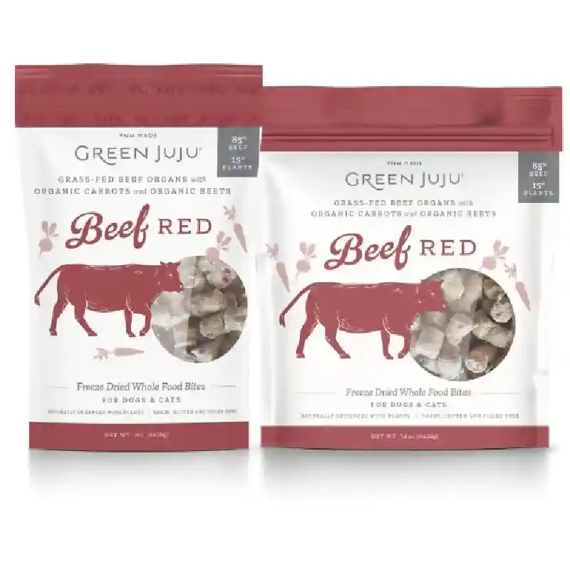 Green Juju Beef Red Frz-drd Food Bites 3-oz