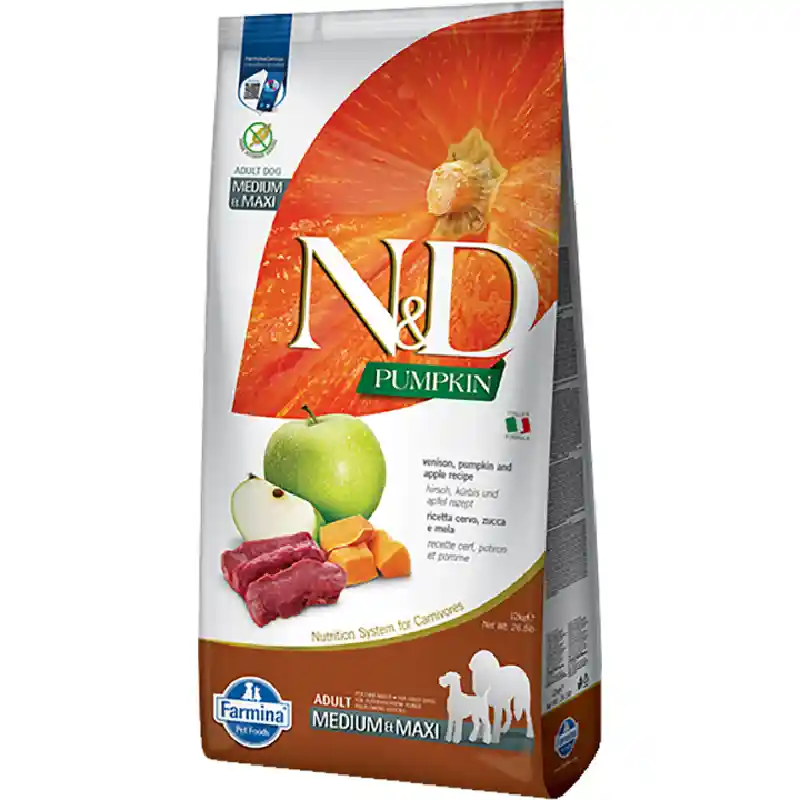 Farmina K9 N&d Ppkn Venison & Apple Ad Med/max 26.