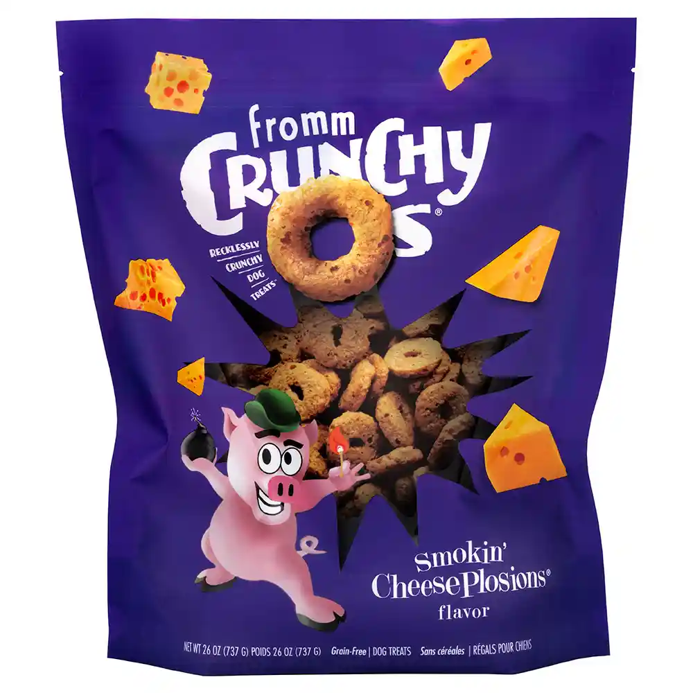 Fromm Crunchy O's Treats Smokin Cheeseplosion 26-o