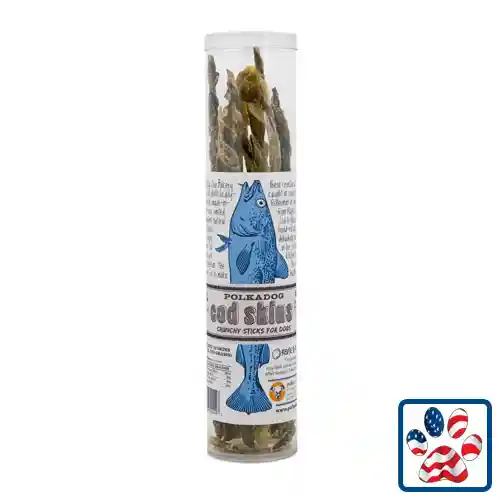 Tube – Cod Skin Dog Treats 4.7-oz