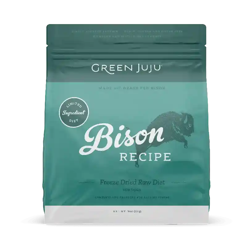 Green Juju Dog Freeze Dried Raw Bison 14 Oz