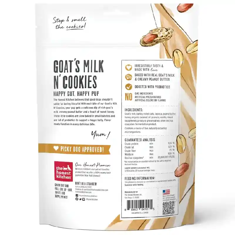 Hk Dog Goat Milk N Cookies Peanut Butter Honey 8oz