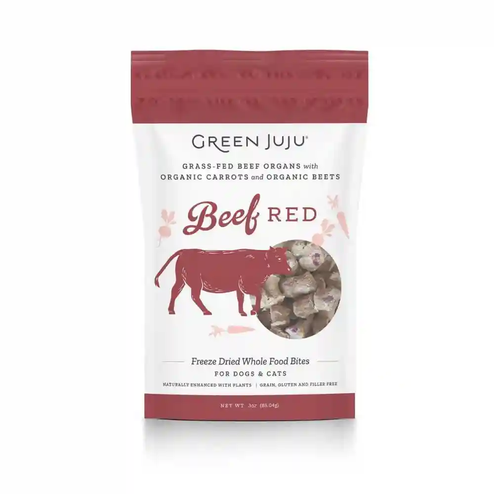 Green Juju Beef Red Frz-drd Food Bites 3-oz