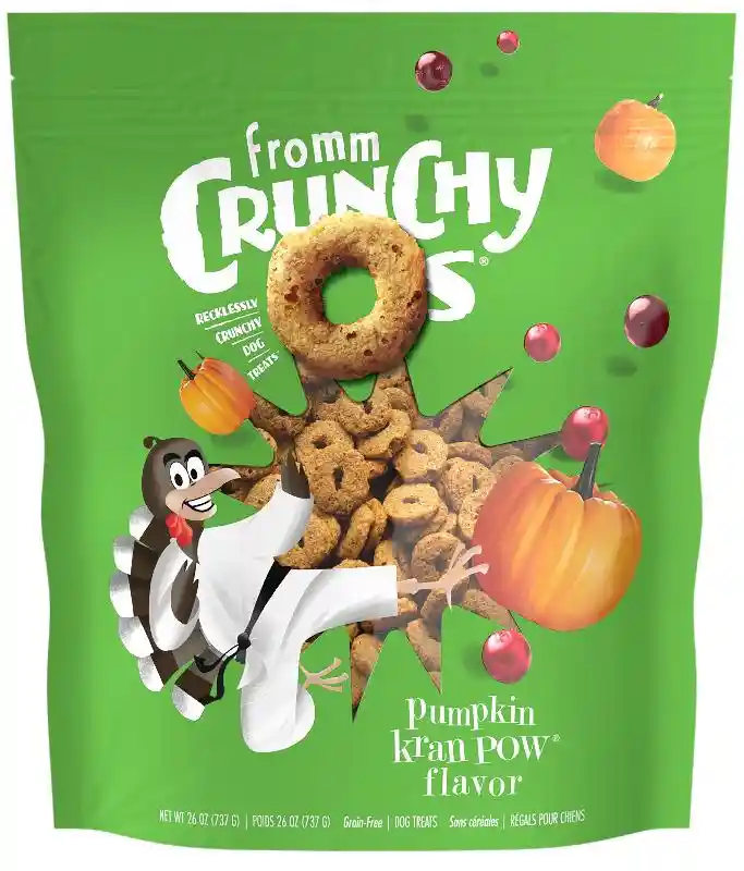 Fromm Treats Dog Crunchy O's Ppkn Kran Pow 26 Oz