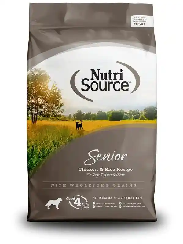 Nutrisource Dog Senior Chicken & Rice 26-lb
