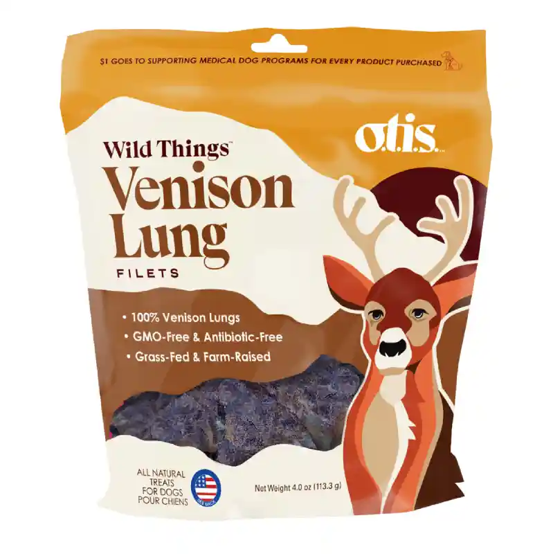 Wild Things Venison Lung 4oz 164261 Otis 6/cs