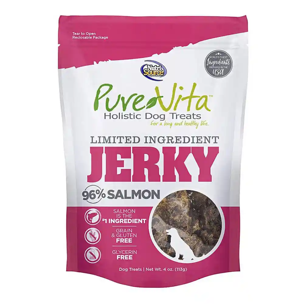 Purevita Lid Jerky Strips Salmon Recipe - 4oz