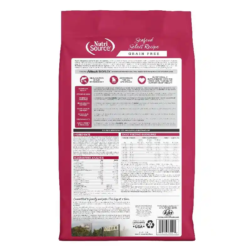 Nutri Source Dog Grain Free Seafood Select 26 Lbs