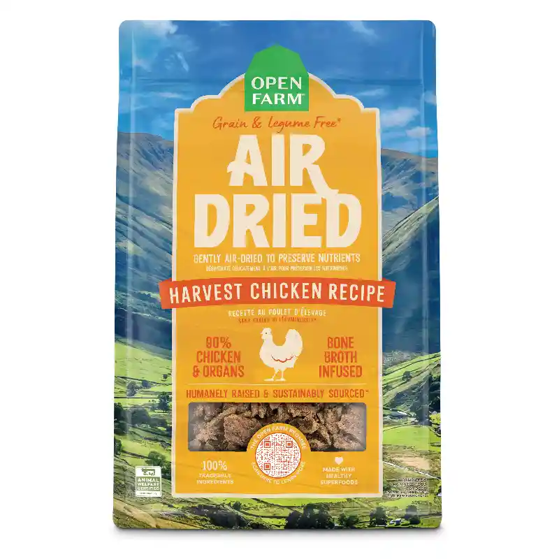 Open Farm Dog Chicken Air Dried 1lb 8=cs