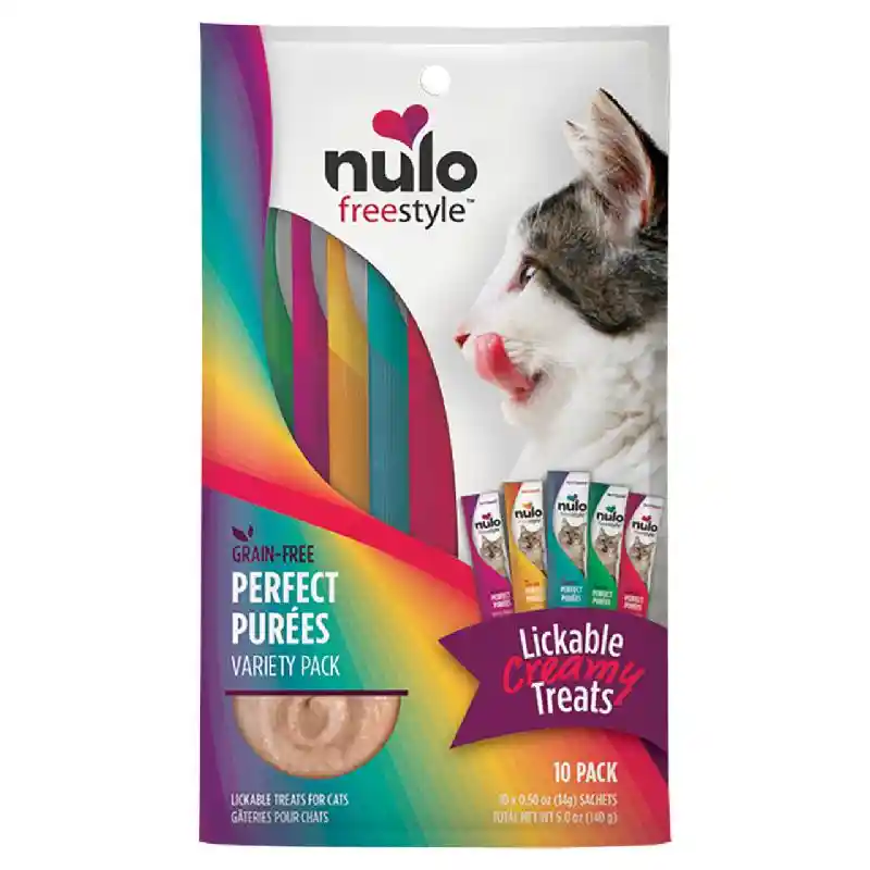 Nulo Freestyle Cat Gf Perfect Purees Treats 10ct