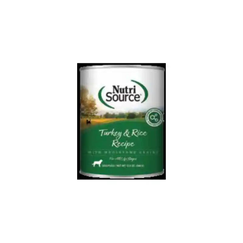 Nutrisource Dog Turkey Rice Can 12.3oz 12/cs