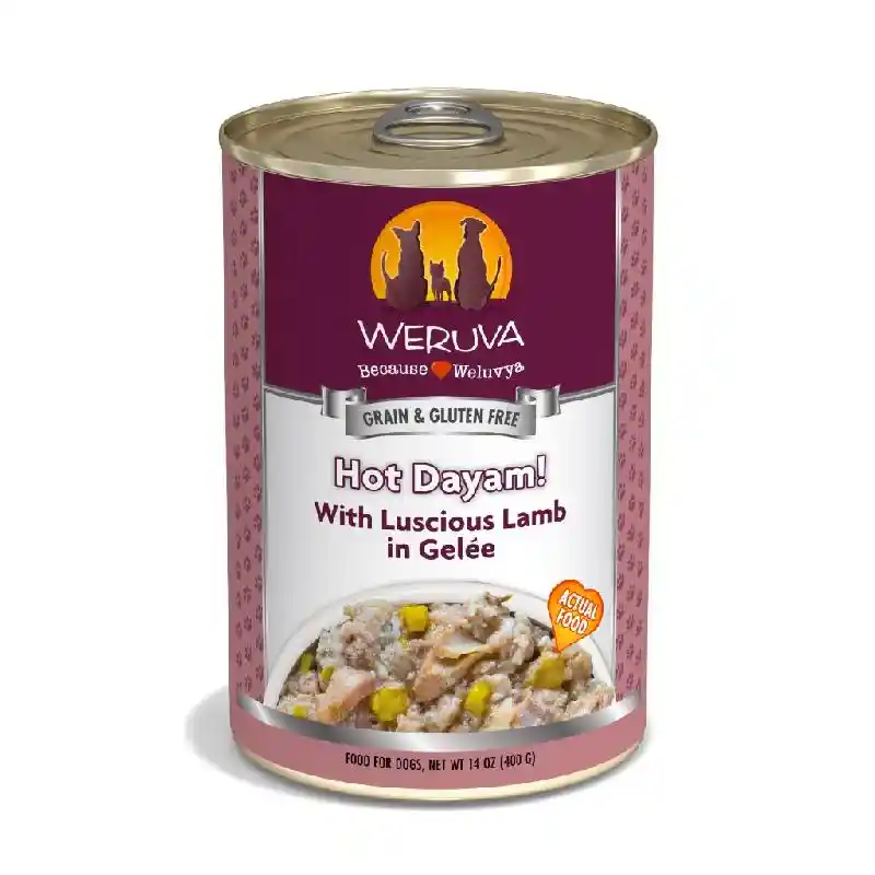 Hot Dayam Luscious Lamb Canned Dog Food 14-oz
