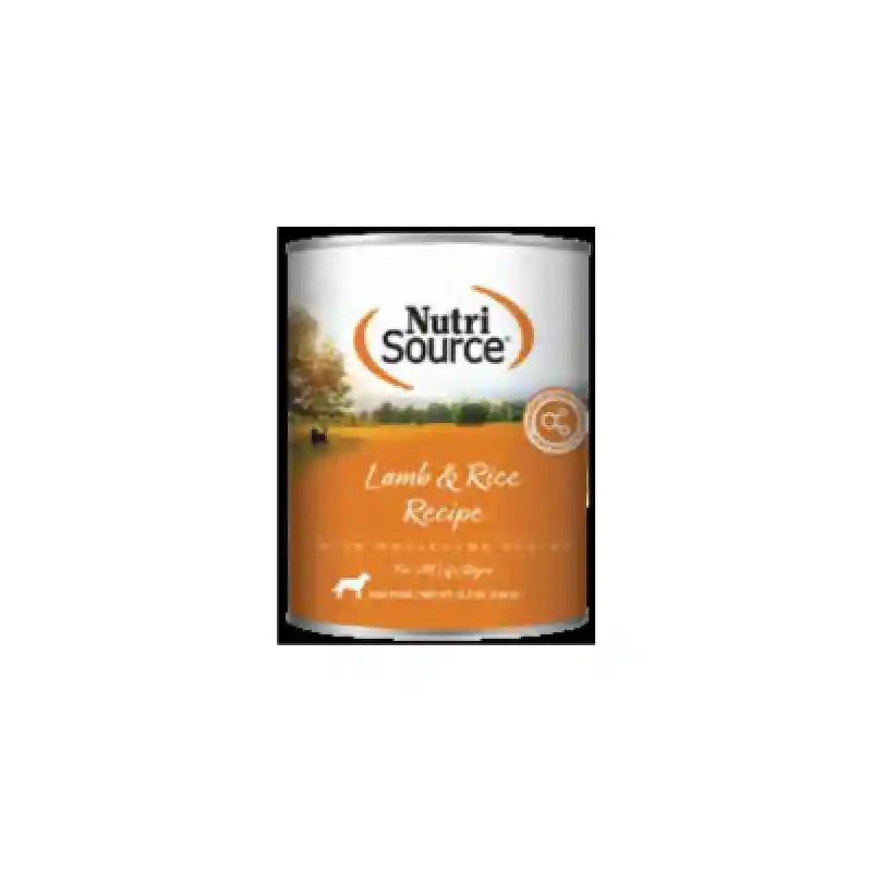 Nutrisource Dog Lamb Rice Can 12.3oz 12/cs