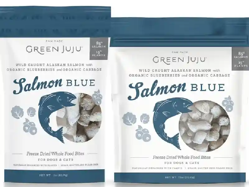 Green Juju Salmon Blue Frz-drd Food Bites 3-oz
