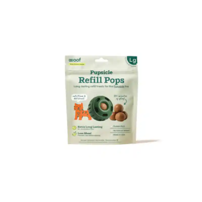 Woof Large Pop Treat Chicken Peanut Butter 9 Oz