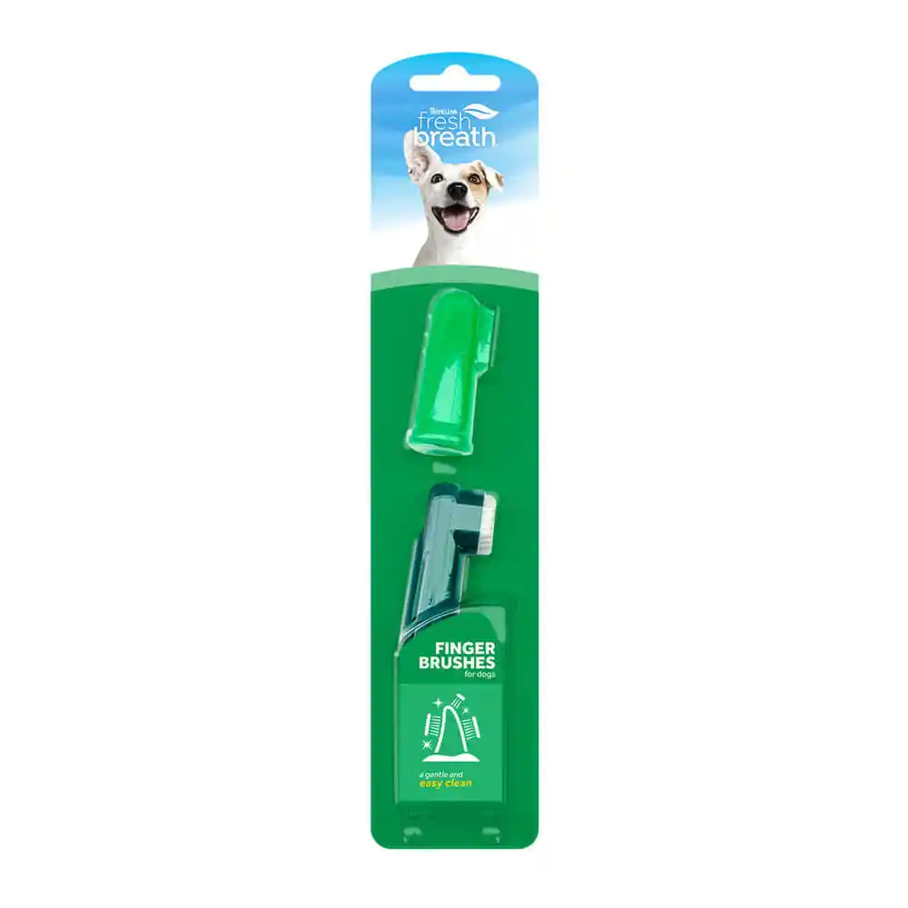 Fresh Breath Dog Finger Brush 2pc