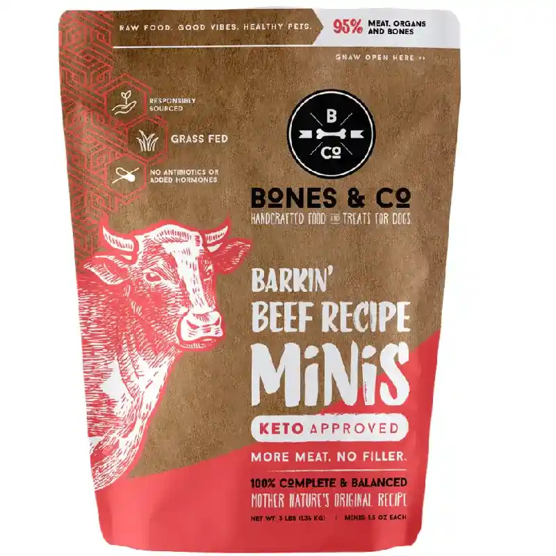 Bones & Co Frozen Raw Beef Mini 3-lb