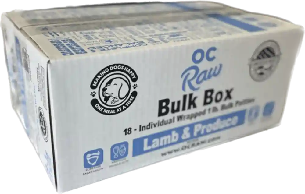 Oc Raw Dog Frozen Lamb & Produce 18 Lbs
