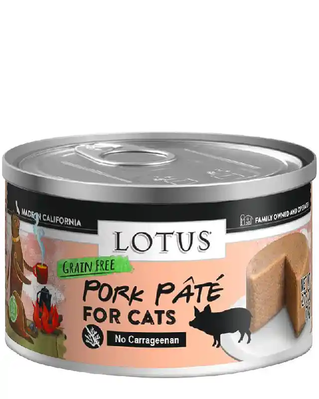 Lotus Canned Cat Food Pork Pate 2.75-oz.