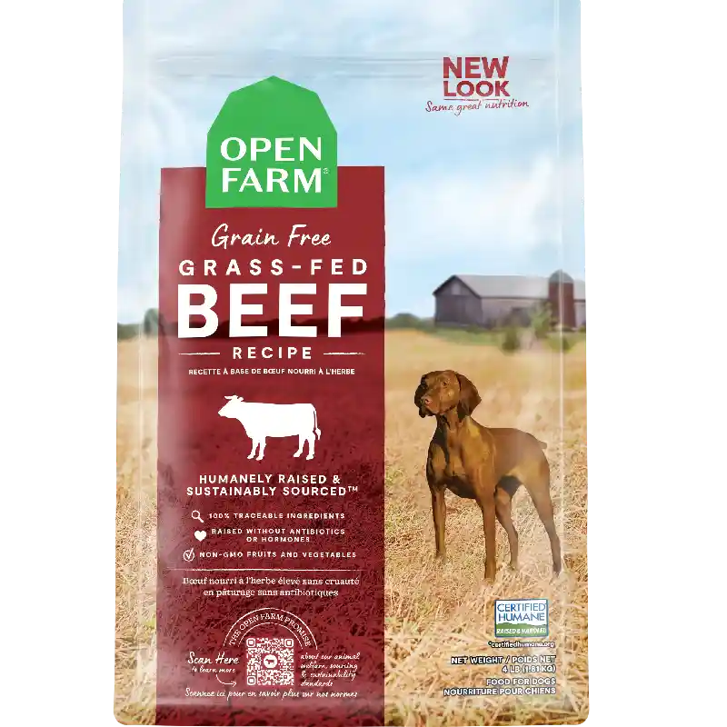 Open Farm Dog Grassfed Beef & Ancient Grains 22lb
