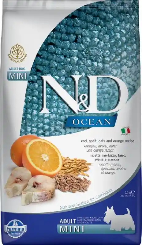 Farmina Dog Ocean Cod Spelt Oat Mini 15.4 Lb