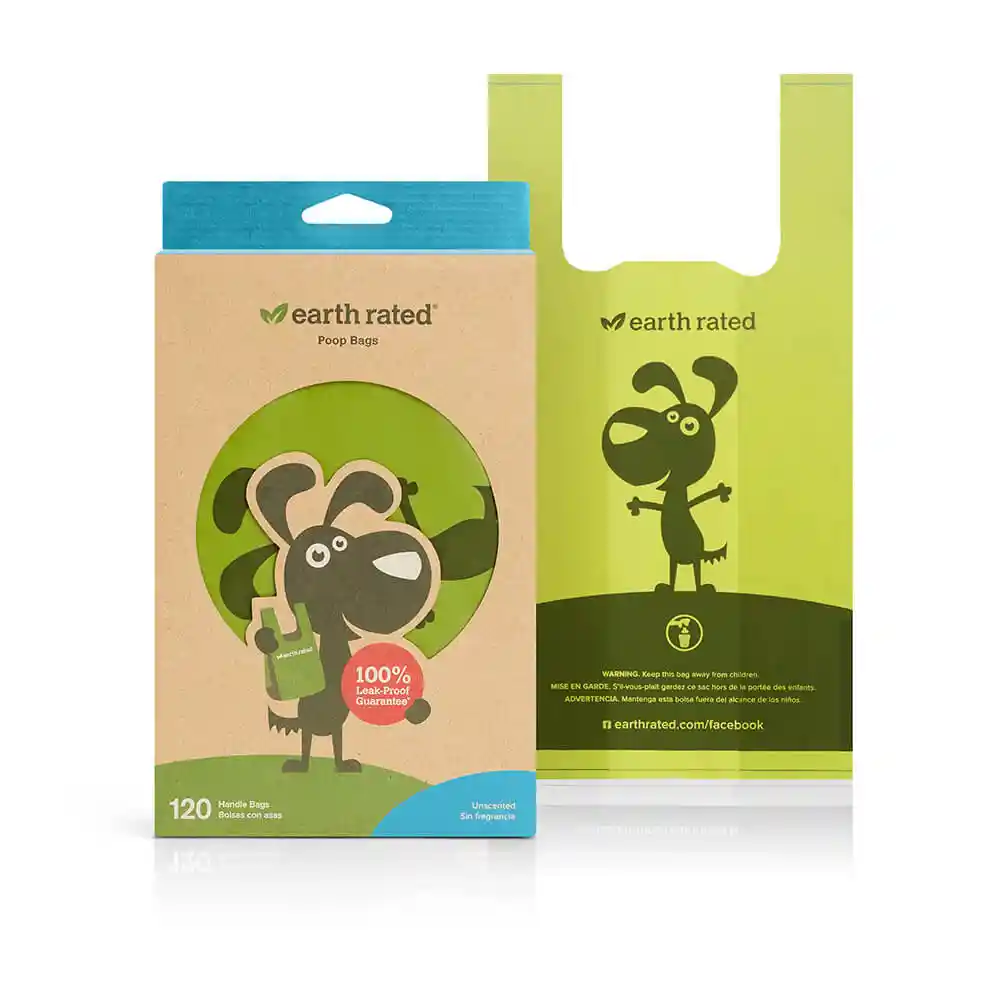 Earth Rated Poop Bags Handle Tie Unscented 120-ct