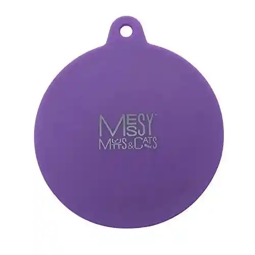 Messy Mutts Universal Pet Food Can Cover Purple