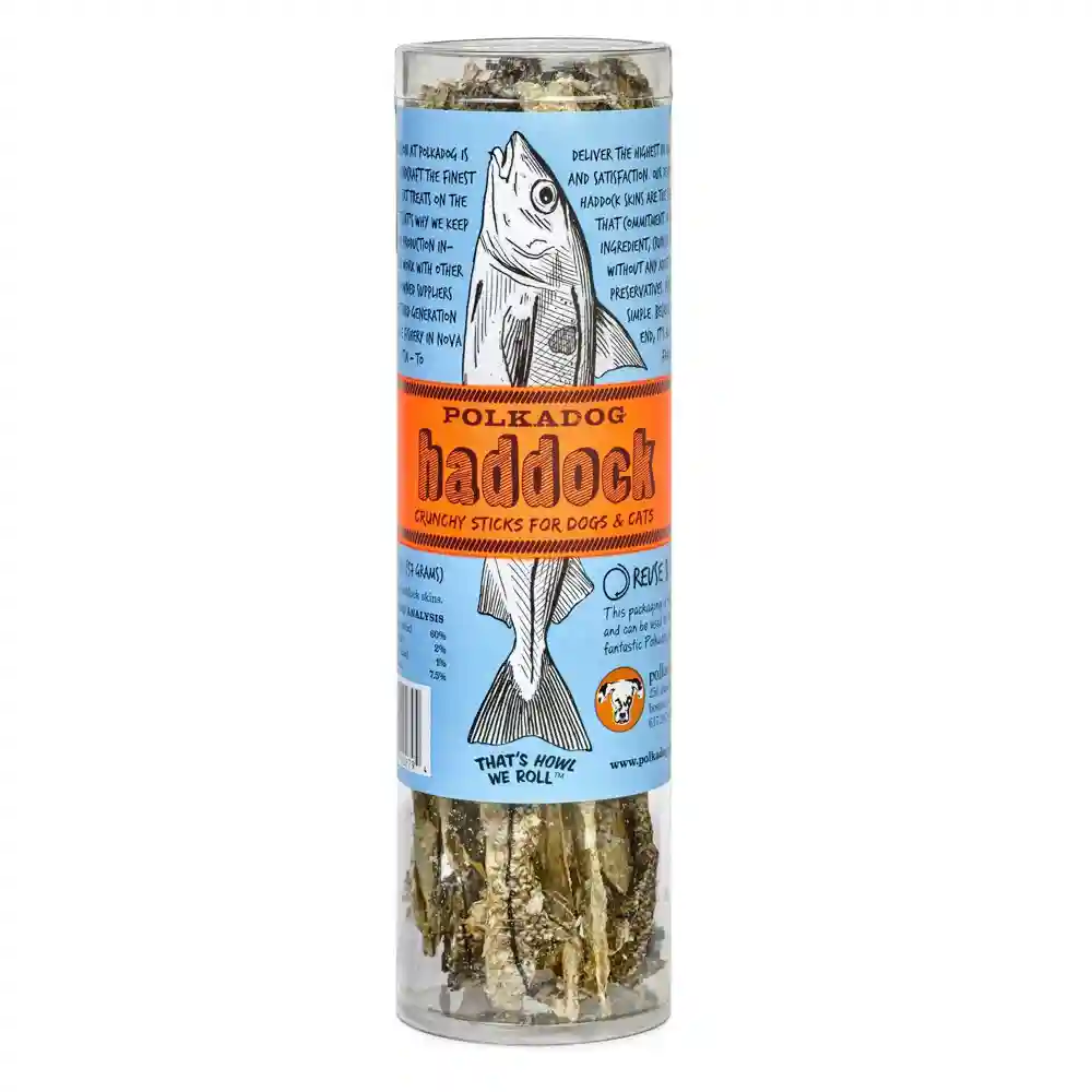 Tube – Haddock Skin Dog Treats 2-oz