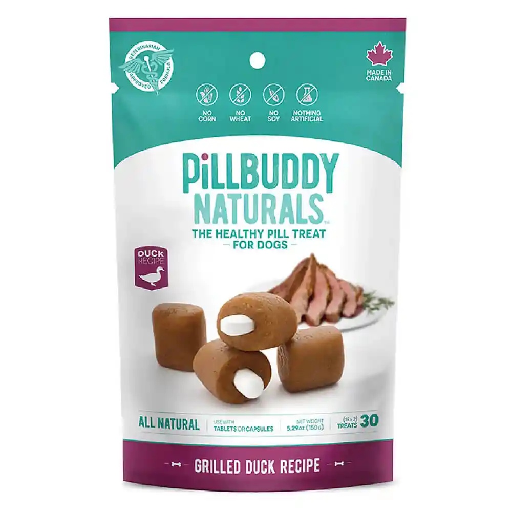 Presidio Dog Pill Buddy Naturals Duck 30 Ct