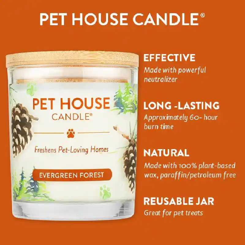 Pet House Holiday Candle Evergreen Forest 8.5oz