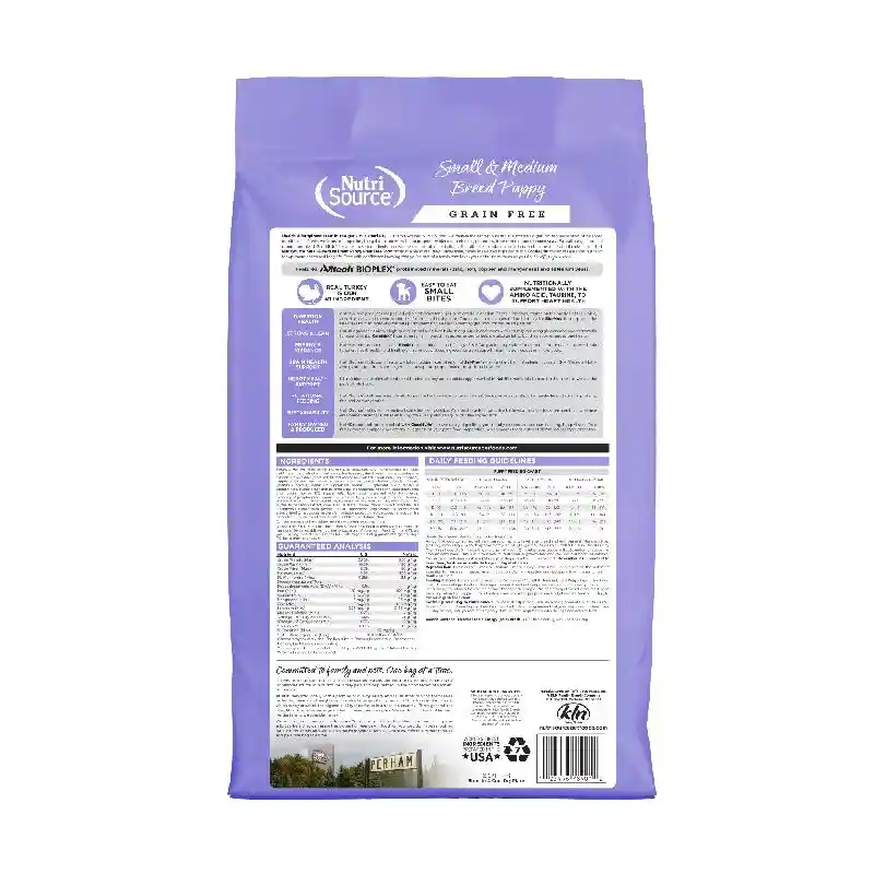 Nutrisource Dog Gf S/m Puppy 4#