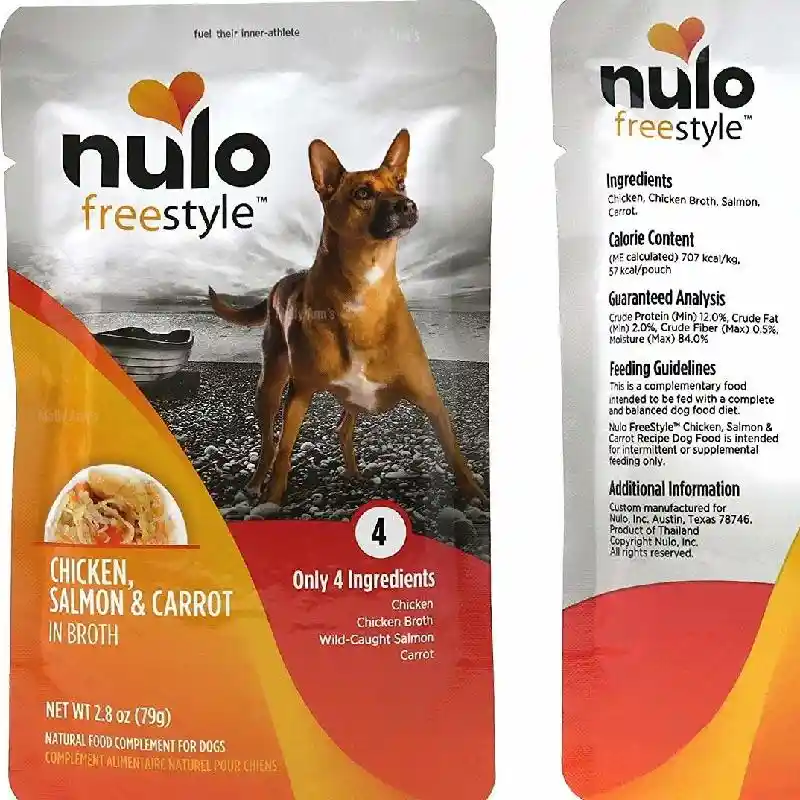 Nulo Chicken, Salmon And Carrots Dog Pouch 2.8oz