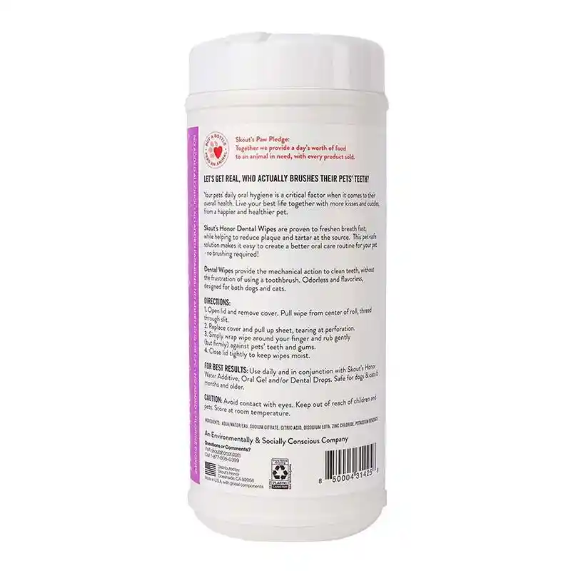 Sh Pet Dental Wipes 50ct
