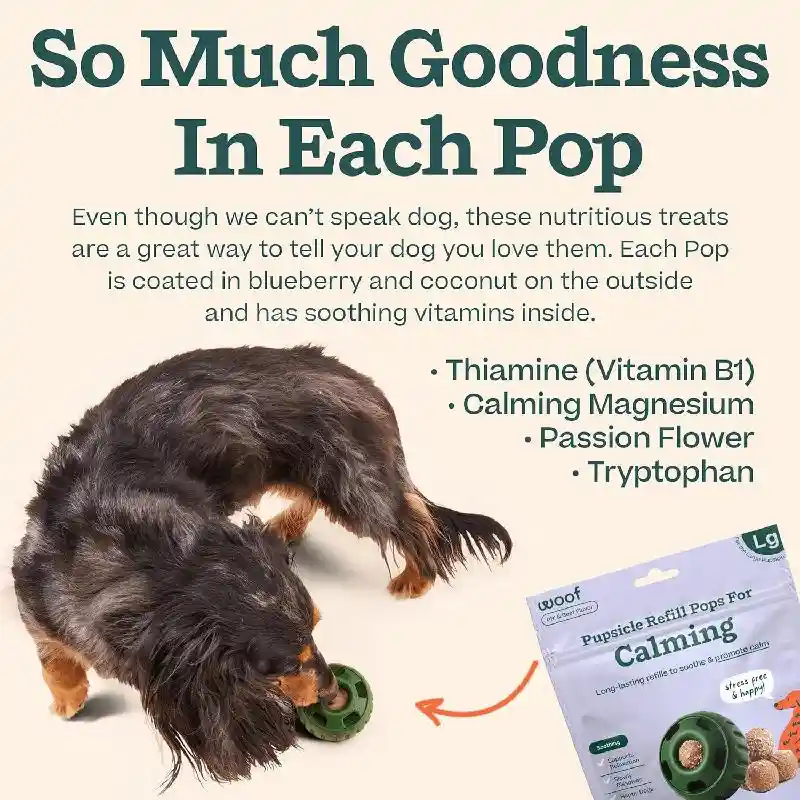 Woof Pops Beef Calming Xl 12oz