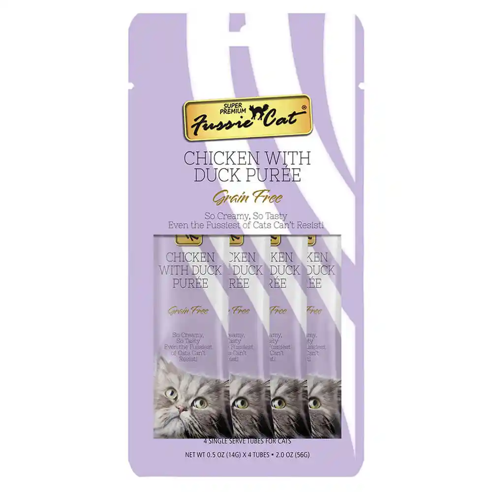Fussie Cat Chicken & Duck .5-oz 4-pk