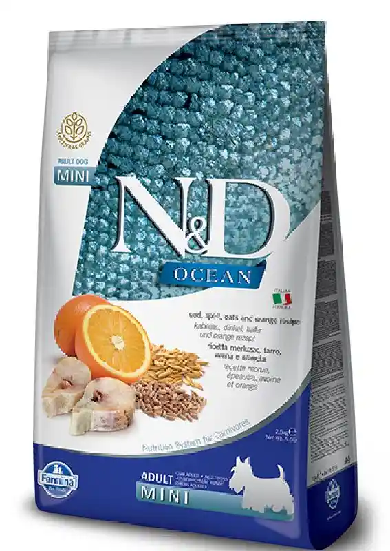 Farmina N&dog Ag Ocean Cod & Orange Mini 5.5 Lbs