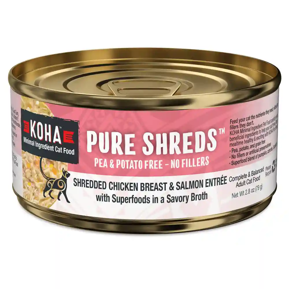 Koha Pure Shreds Shredded Chicken/salmon 2.8-oz