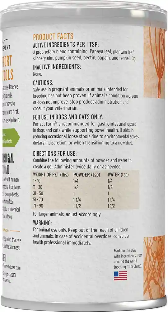 Perfect Form Herbal Digestive Supplement 3.2-oz