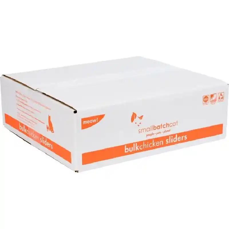 Smallbatch Cat Chicken Sliders Bulk Frozen 9lb