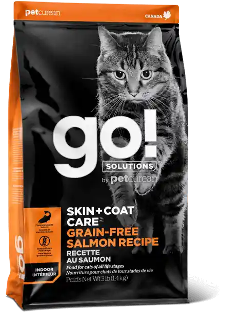 Go! Gf Skin + Coat Care Slmn Cat Food 3-lb