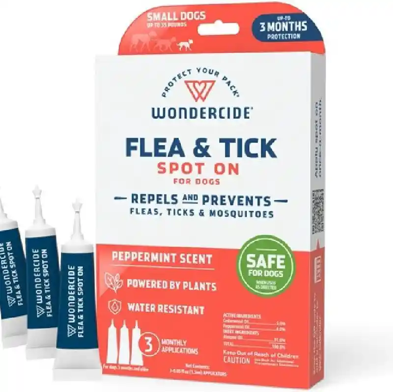 Wondercide Flea Tick Spot On For Dogs Small Pepper
