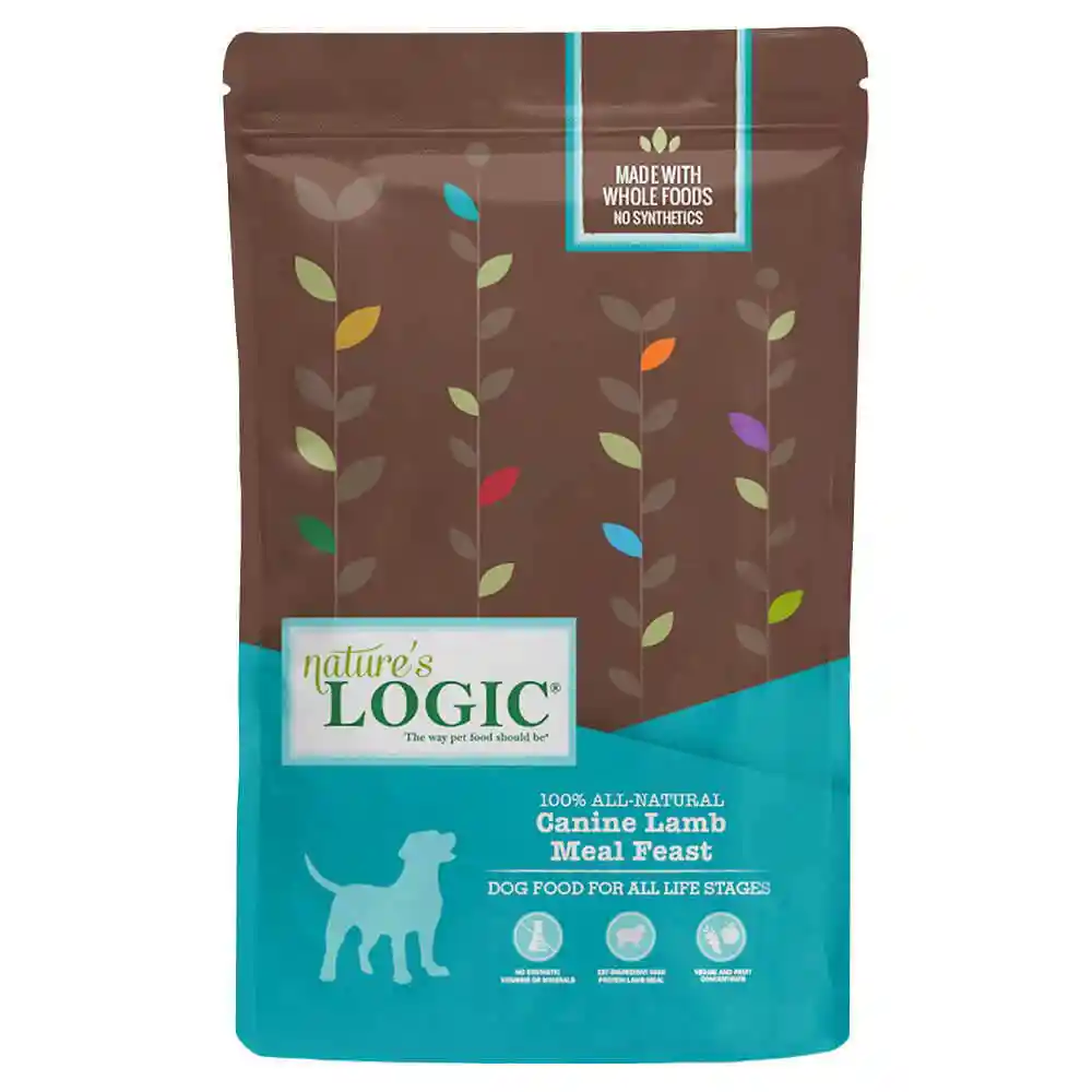 Nature's Logic Dry Kibble Dog Food, Lamb 25-lb