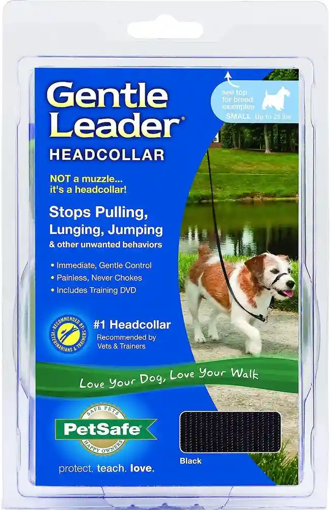 Gentle Leader Headcollar, No-pull Collar Sm Blk