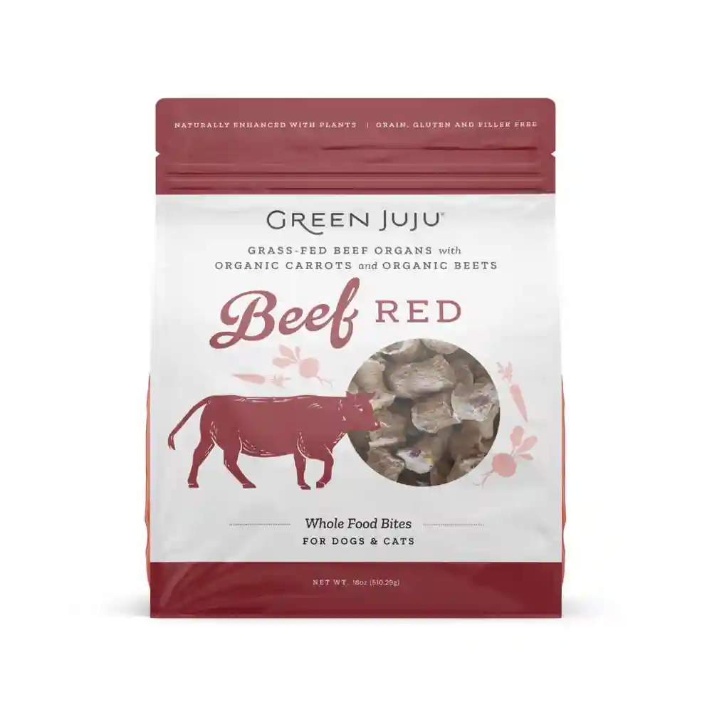 Green Juju Beef Red Freeze-dried Food Bites 18-oz