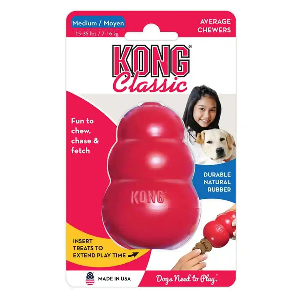 Kong Dog Toy Classic Red Medium