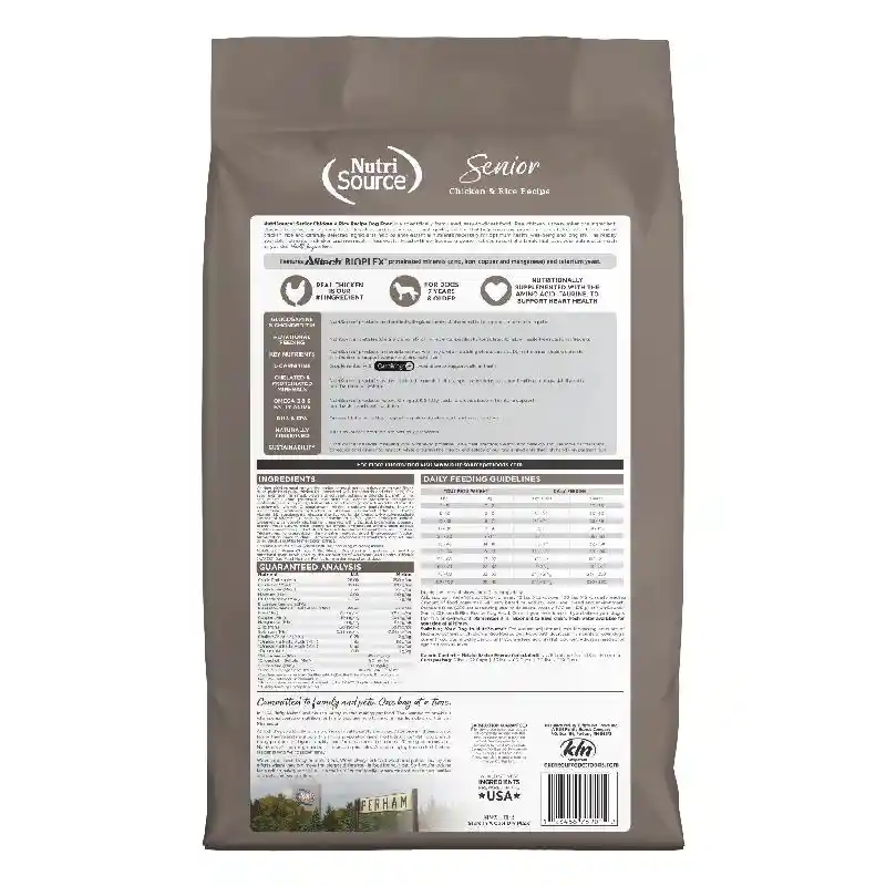 Nutrisource Dog Senior Chicken & Rice 26-lb